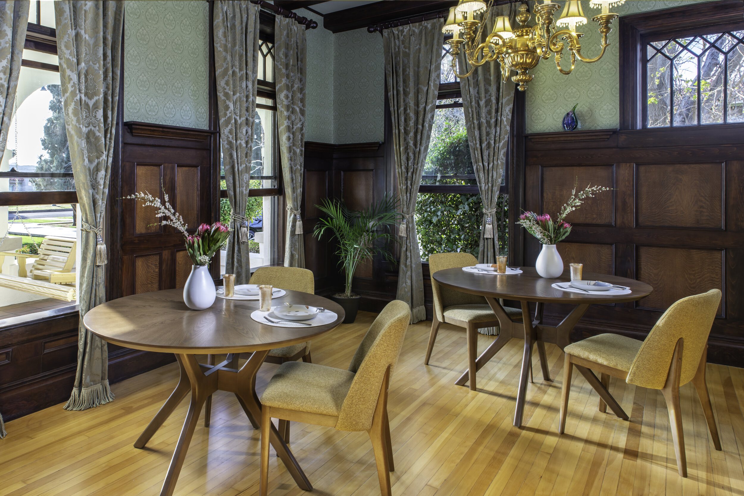 Dining room area of W2ND Historic Inn